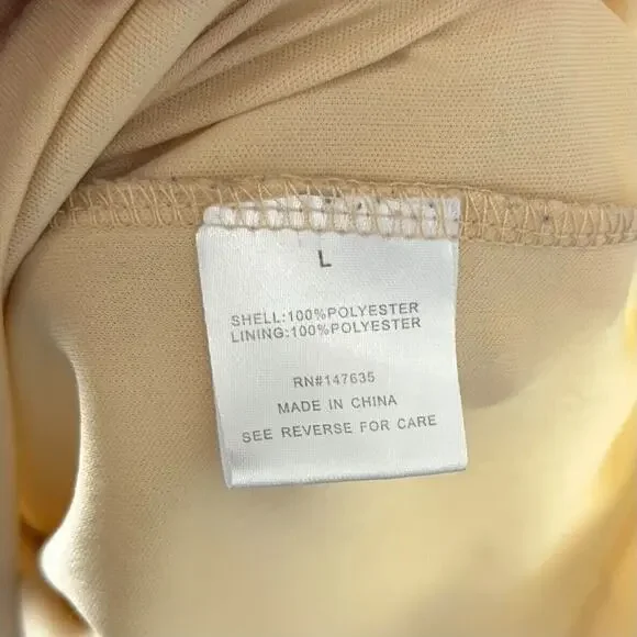 Romeo + Juliet Couture Sage Green Floral Sleeveless Sheath Lace Dress Size Large - Picture 6 of 6